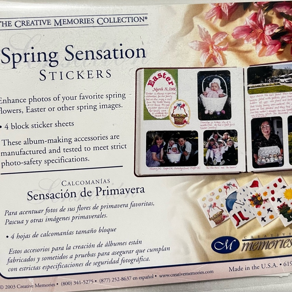 Creative Memories Spring Sensation Sticker Collection